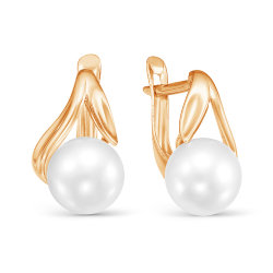 z2-9701 Серьги с жемчугом. Золото 585.