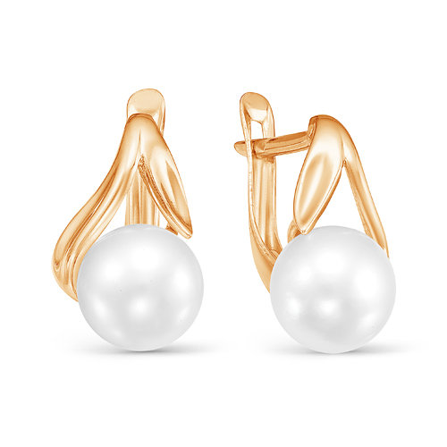 z2-9701 Серьги с жемчугом. Золото 585. 