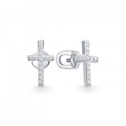 z2-10732 Серьги с фианитами. Серебро 925.