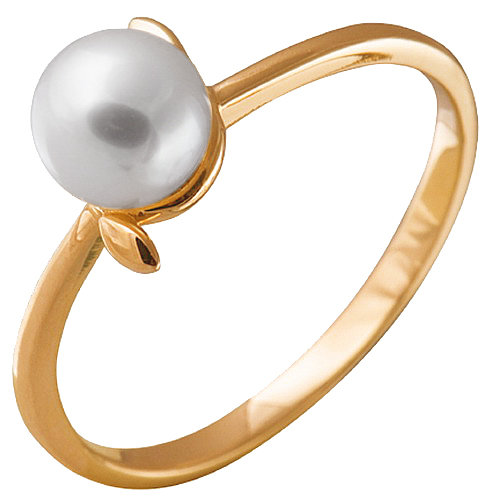 z1-2014 Кольцо с жемчугом. Золото 585. 