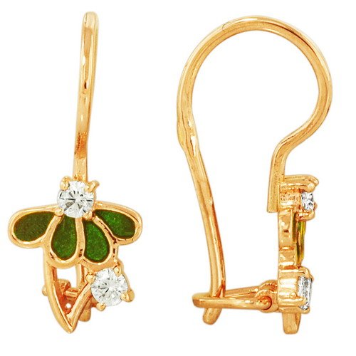 z2-753d Детские серьги.Золото 585. 