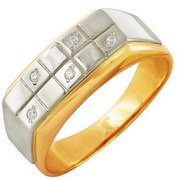 z1-7600 Мужская печатка. Золото 585.