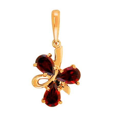 z3-211 Подвеска с полудрагоценными вставками. Золото 585. 