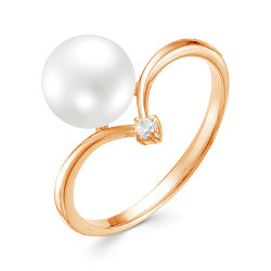 z1-9660 Кольцо с жемчугом. Золото 585.