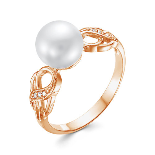 z1-9762 Кольцо с жемчугом. Золото 585. 