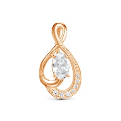 z3-9884 Подвеска с фианитами. Золото 585.