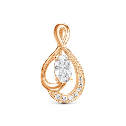 z3-9884 Подвеска с фианитами. Золото 585. 