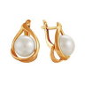 z2-8596 Серьги с жемчугом. Серебро 925. 
