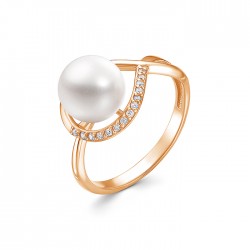 z1-10589 Кольцо с жемчугом. Золото 585.