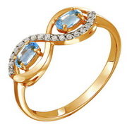 z1-8383 Кольцо с фианитами. Серебро 925. 