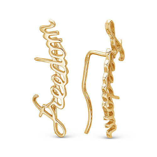 z2-9227l Серьги без вставок. Золото 585. 