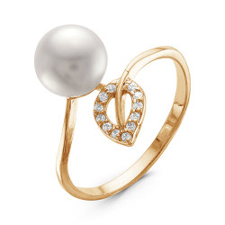 z1-9339 Кольцо с жемчугом. Золото 585.