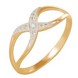 z1-7887 Кольцо с фианитами. Золото 585.