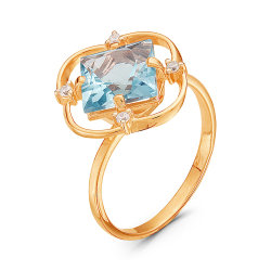 z1-8912 Кольцо с полудрагоценными вставками. Золото 585.