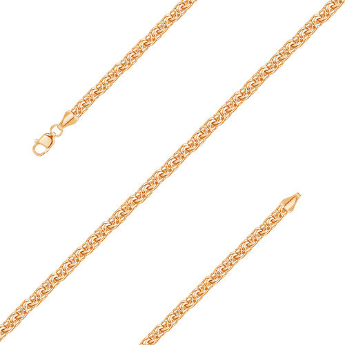 z6-072g0,6-1 Цепь ручного плетения Гарибальди. Толщина проволоки 0,50 мм.Золото 585. 