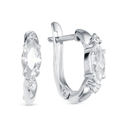 z2-9970 Серьги с фианитами. Серебро 925.