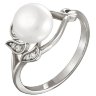 z1-8525 Кольцо с жемчугом. Серебро 925. 
