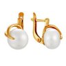 z2-8590 Серьги с жемчугом. Серебро 925. 