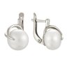 z2-8590 Серьги с жемчугом. Серебро 925. 
