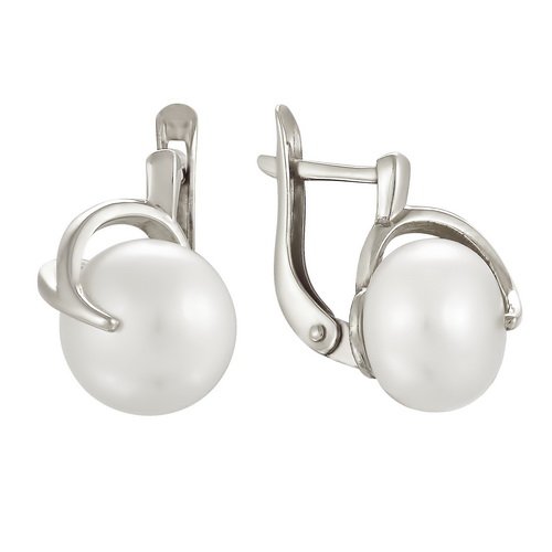 z2-8590 Серьги с жемчугом. Серебро 925. 