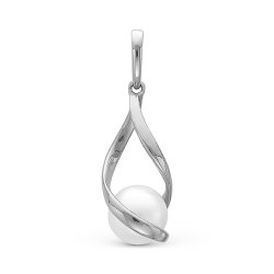 z3-9123 Подвеска с жемчугом. Серебро 925.