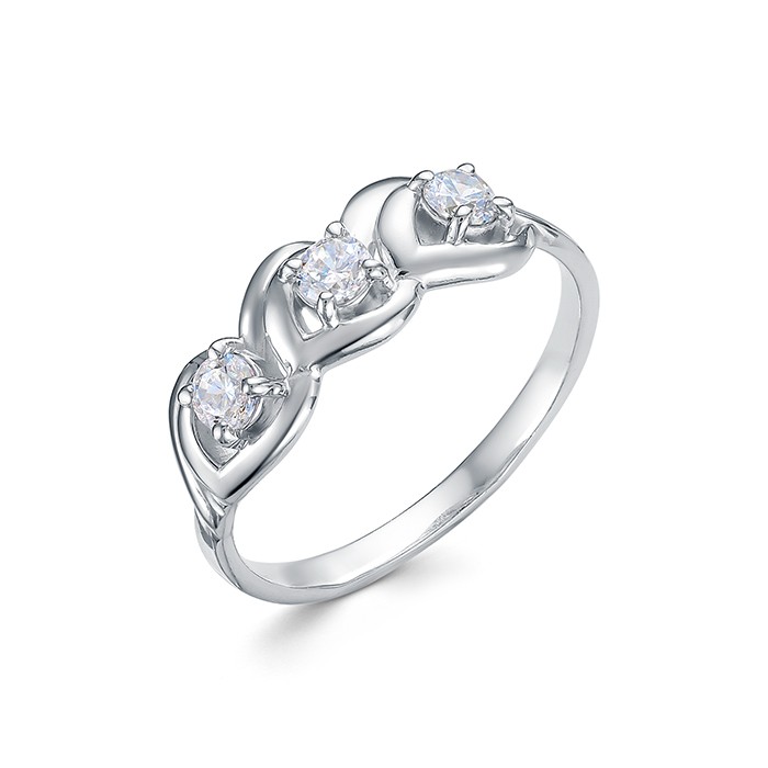 z1-10559 Кольцо с фианитами. Серебро 925. 
