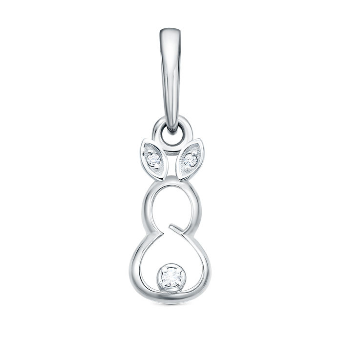 z3-11242 Подвеcка с фианитами. Серебро 925. 
