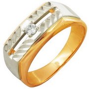 z1-7597 Мужская печатка. Золото 585.