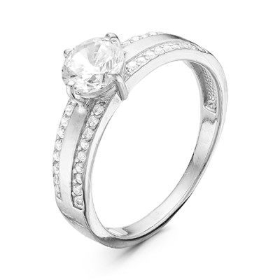z1-9411 Кольцо с фианитами. Серебро 925.