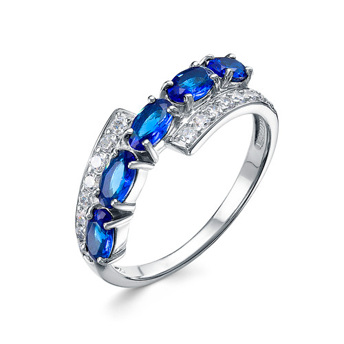 z1-10273 Кольцо с фианитами. Серебро 925.  