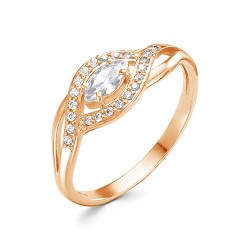 z1-10089 Кольцо с фианитами. Золото 585.