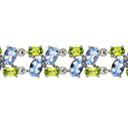 z8-093 Браслет с фианитами. Серебро 925.