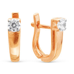 z2-8797 Серьги с бриллиантами. Золото 585.