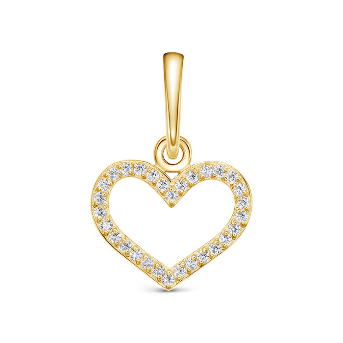 z3-7810 Подвеска с фианитами. Золото 585. 