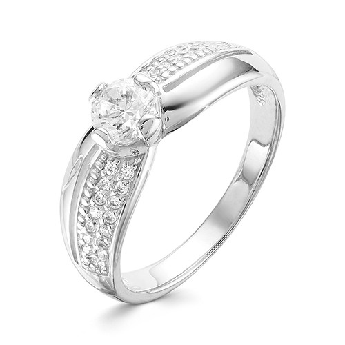 z1-9646 Кольцо с фианитами. Серебро 925.  