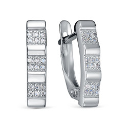 z2-11325 Серьги с фианитами. Серебро 925.