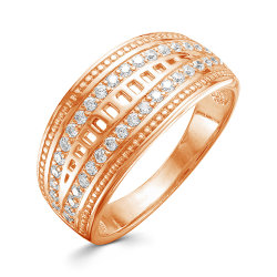 z1-9522 Кольцо с фианитами. Золото 585.