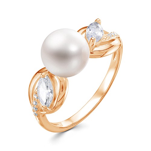 z1-9903 Кольцо с жемчугом. Золото 585. 