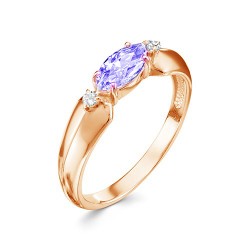 z1-9970 Кольцо с полудрагоценными вставками. Золото 585.