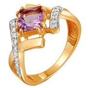 z1-8329 Кольцо с фианитами. Серебро 925. 