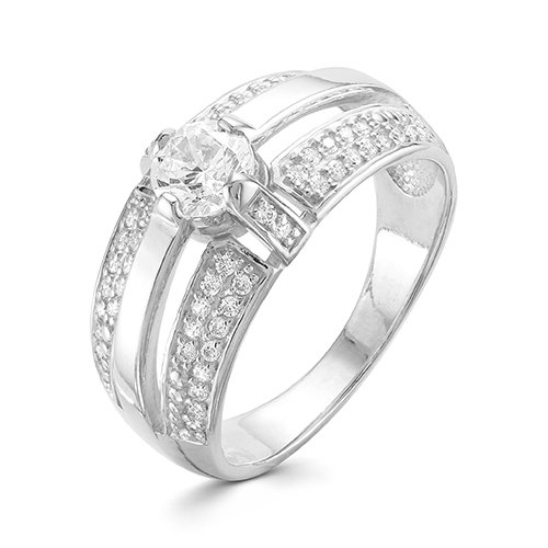 z1-9570 Кольцо с фианитами. Серебро 925. 