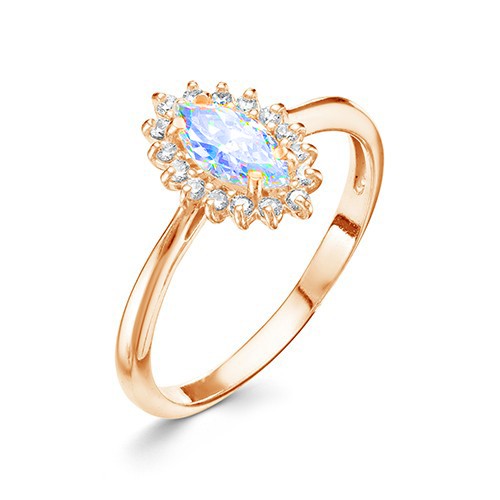 z1-9973 Кольцо с полудрагоценными вставками. Золото 585. 