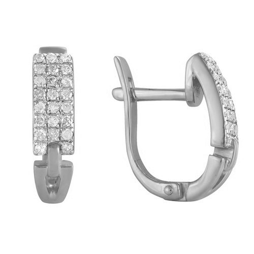 z2-7927 Серьги с фианитами. Серебро 925. 