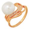 z1-7590 Кольцо с жемчугом. Серебро 925. 
