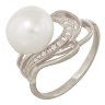 z1-7590 Кольцо с жемчугом. Серебро 925. 