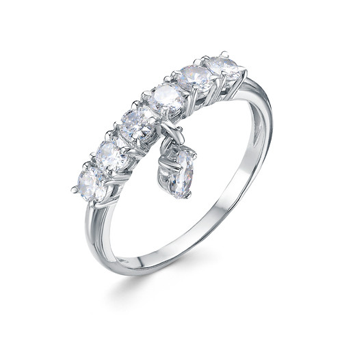 z1-10286 Кольцо с фианитами. Серебро 925.  