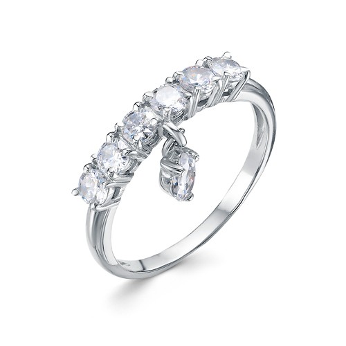 z1-10286 Кольцо с фианитами. Серебро 925. 