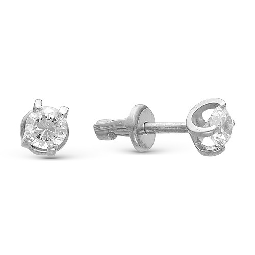 z2-8796 Серьги с фианитами. Серебро 925.  