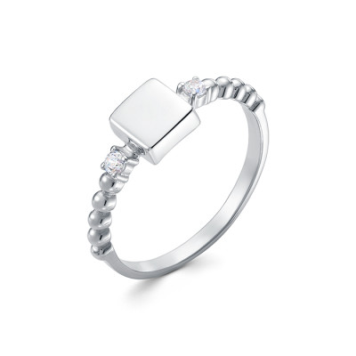 z1-10843 Кольцо с фианитами. Серебро 925.