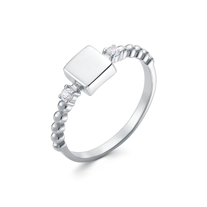 z1-10843 Кольцо с фианитами. Серебро 925.  